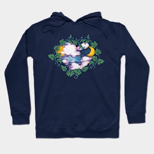 Moon Phase Wishing Well Heart Hoodie